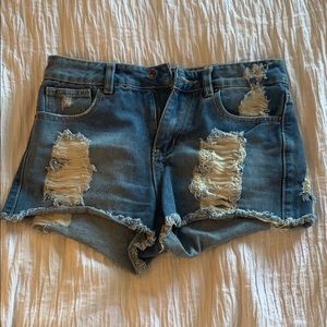 Ranberri Ripped Jean Shorts
